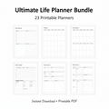 Ultimate Life Planner Bundle | 23 Printable Planners